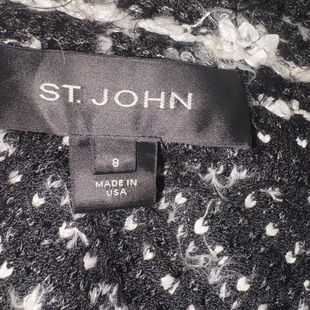 ST. JOHN Tweed Pattern Jacket - Picture 10 of 11